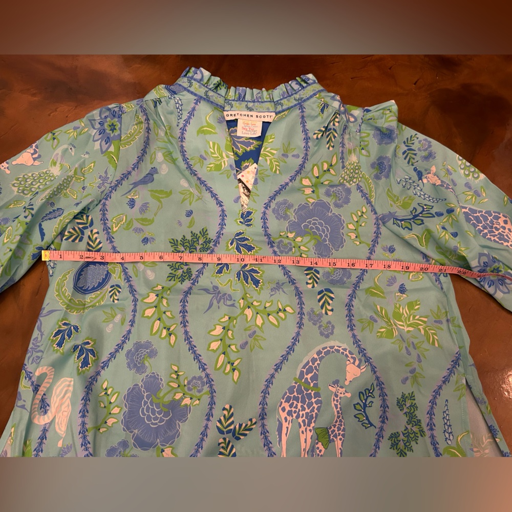 GRETCHEN SCOTT - Jungle Symphony Ruffleneck Tunic NWT - Picture 4 of 8